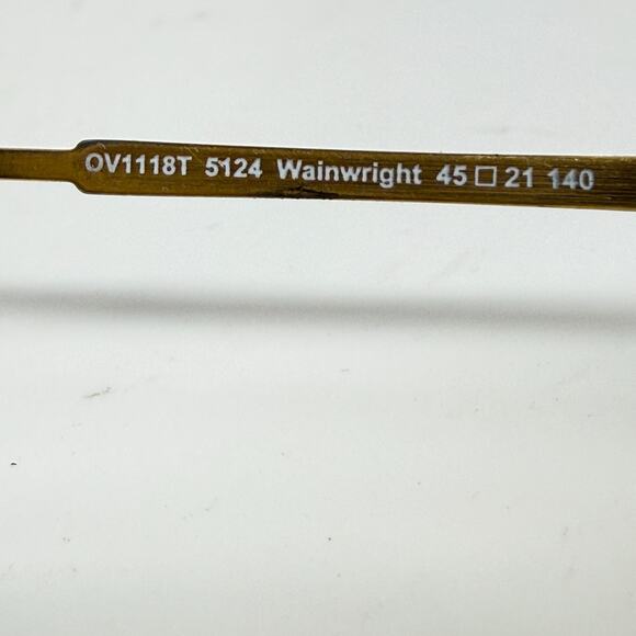 Oliver Peoples OV1118T 5124 Wainwright Eyeglasses 45-21-140 Gold Frame H20185 - Picture 5 of 7